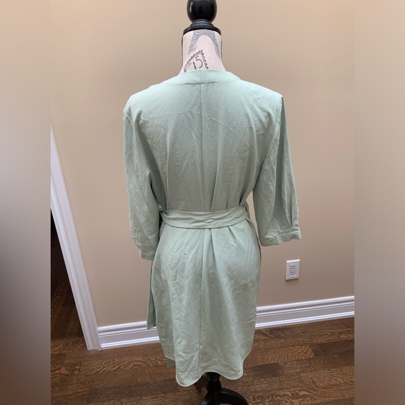 EVERLANE The Japanese GoWeave Long-Sleeve Mini Wrap Dress SZ 8 Like New - Picture 15 of 16
